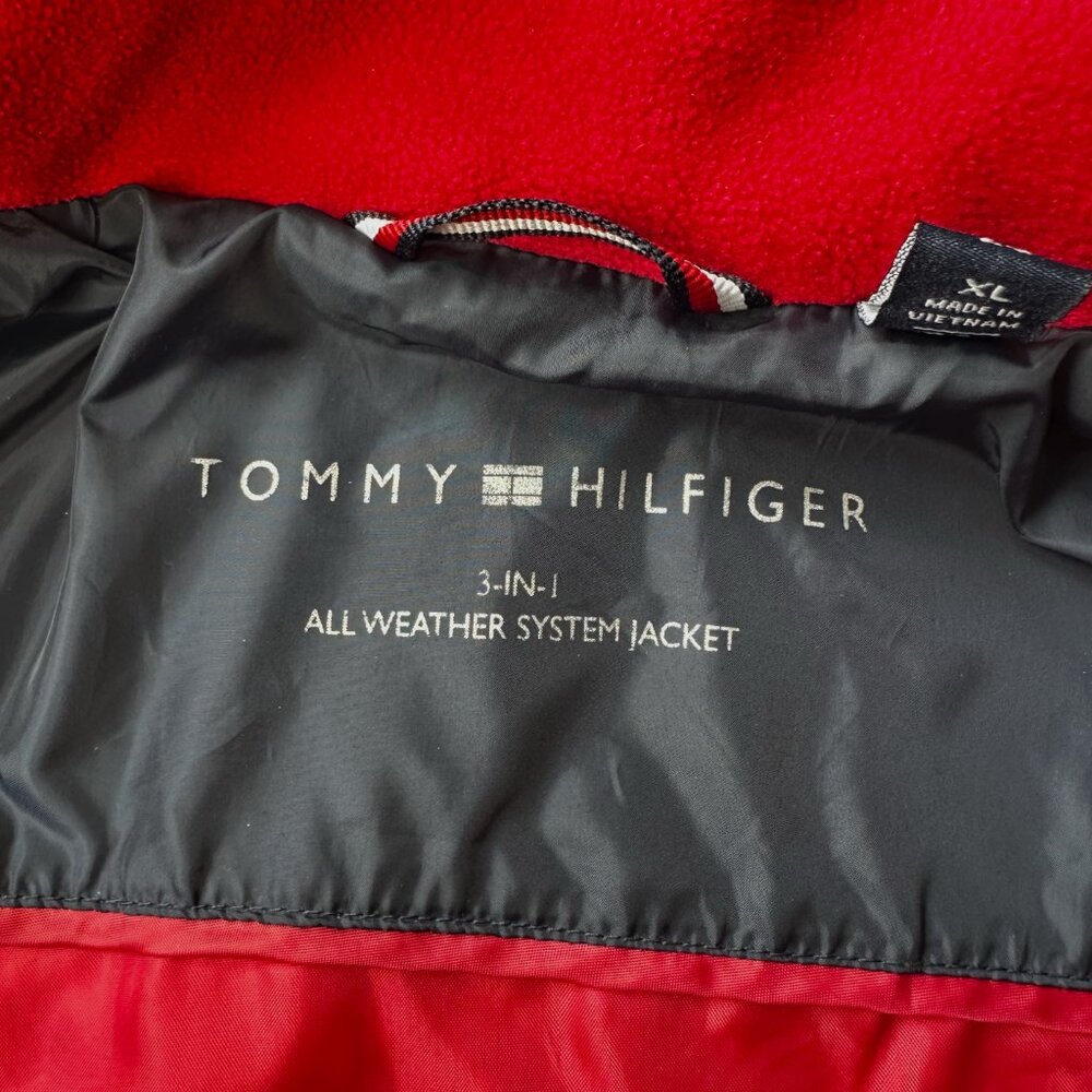 Tommy Hilfiger Jacket Women's Navy Blue Full Zip Diamond Quilted, size XL - Picture 10 of 16